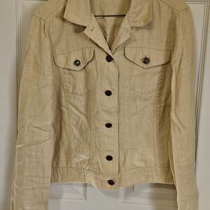 Tribal Yelliw Linen Jacket